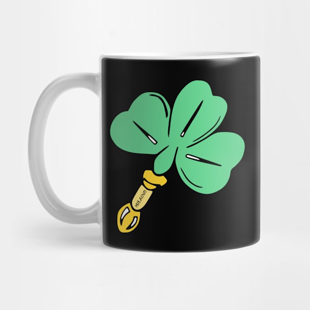 Cool Ireland Shamrock Flag by Milaino by Milaino